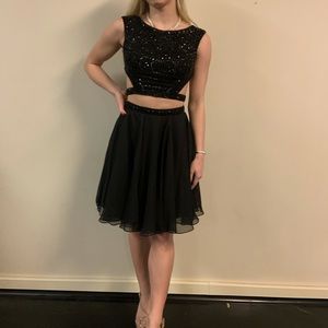NWOT Black 2 piece Sherri Hill